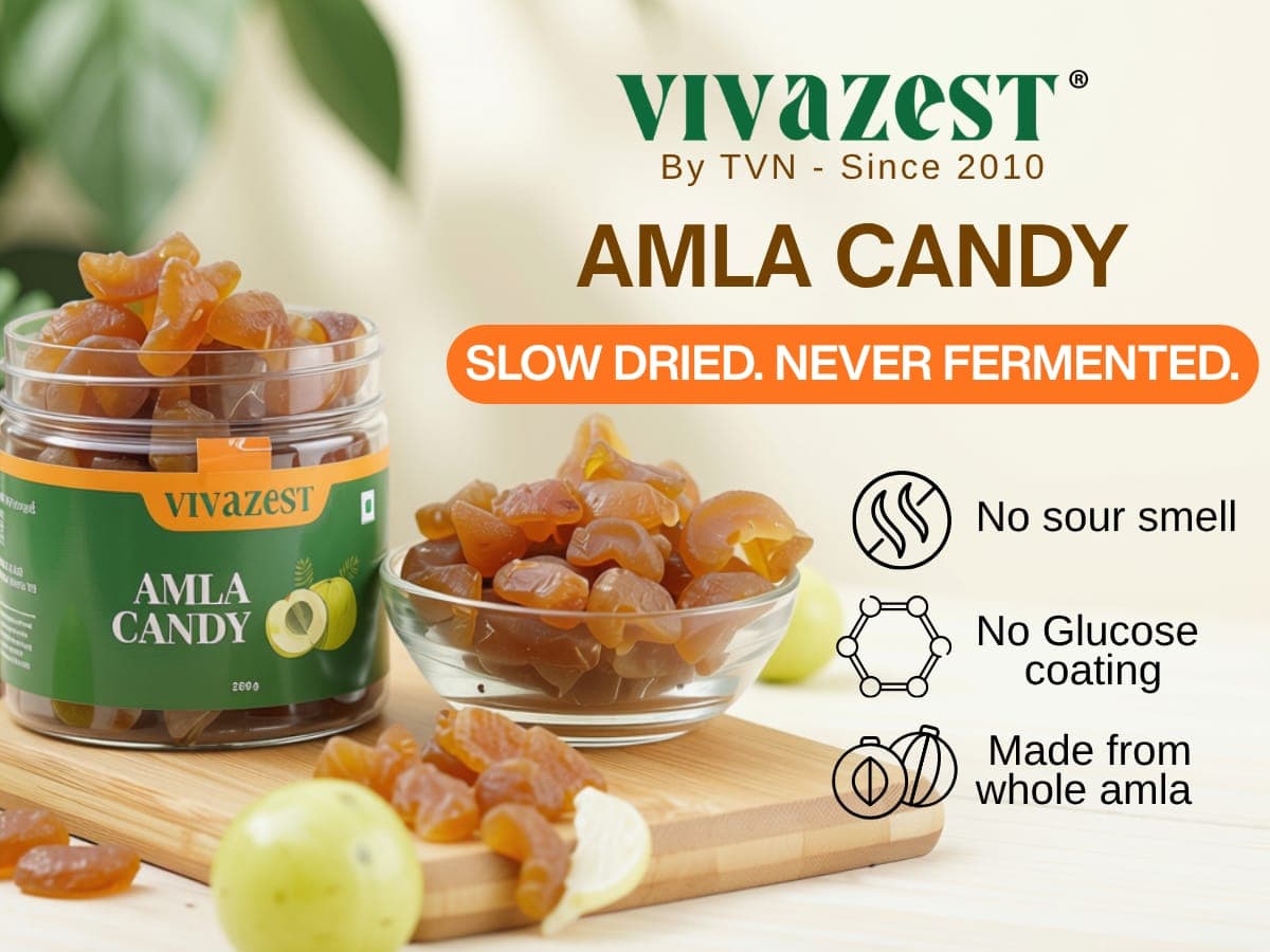 Vivazest Amla Candy slow dried and never fermented
